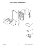 Part Location Diagram of W10606658 Whirlpool SHIELD