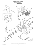 UPPER UNIT PARTS Diagram and Parts List for KSSO42FTX15  KitchenAid Refrigerator