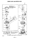 302740 PUMP AND MOTOR Diagram and Parts List for DU8903XL0  Whirlpool Dishwasher
