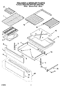 DRAWER & BROILER PARTS Diagram and Parts List for GR673LXSS0  Whirlpool Range