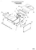 TOP VENTING Diagram and Parts List for KEMS308GSS0  KitchenAid Microwave Oven Combo