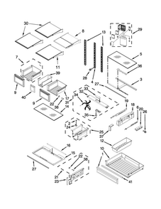 Part Location Diagram of W10696668 Whirlpool SHELF-GLAS