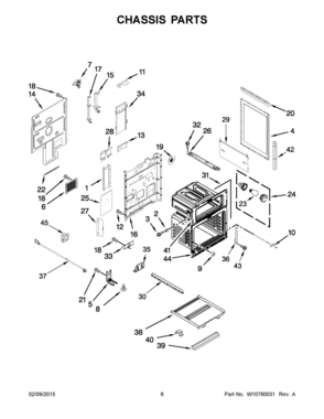 04 - CHASSIS PARTS Diagram and Parts List for YKFED500ESS0  Whirlpool 
