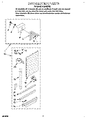 INSTALLATION, LITERATURE Diagram and Parts List for ACM492XX3  Whirlpool Air Conditioner