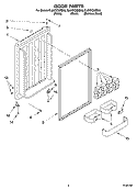 DOOR PARTS Diagram and Parts List for EL03CCXMB00  Whirlpool Refrigerator
