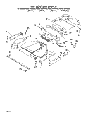 TOP VENTING PARTS Diagram and Parts List for KBMC140HSS03  KitchenAid Microwave Oven Combo