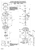 PUMP AND MOTOR Diagram and Parts List for KUDS230BAL0  KitchenAid Dishwasher