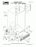 CABINET PARTS Diagram and Parts List for TS25AFXKS07  Estate Refrigerator
