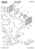 UNIT, LITERATURE Diagram and Parts List for CA18WC51  Crosley Air Conditioner