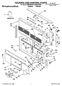 HOUSING AND CONTROL PARTS Diagram and Parts List for KIRD802HSS1  KitchenAid Range Hood