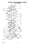 OPTIONAL SOLID ELEMENT MODULE Diagram and Parts List for RS373PXWW0  Whirlpool Range