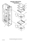 FREEZER LINER PARTS Diagram and Parts List for ISC23CDEXY02  Whirlpool Refrigerator