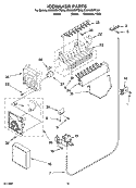 ICEMAKER PARTS Diagram and Parts List for ED2HHEXTL00  Whirlpool Refrigerator