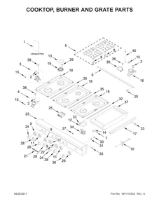 Part Location Diagram of W10763503 Whirlpool HARNS-WIRE