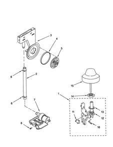 Fill And Overfill Diagram and Parts List for KUDR01DTBT0  KitchenAid Dishwasher