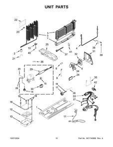 06 - Unit Parts Diagram and Parts List for MFW2055FRZ06  Whirlpool Refrigerator