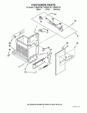 CONTAINER PARTS Diagram and Parts List for TU950QPXQ0  Whirlpool Trash Compactor
