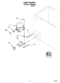 UNIT PARTS Diagram and Parts List for SCF0710KQ04  Whirlpool Freezer