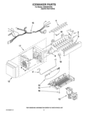 ICEMAKER PARTS Diagram and Parts List for GI6SARXXF05  Whirlpool Refrigerator