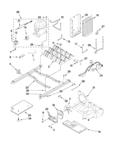 Unit Parts Diagram and Parts List for 10659912703  Kenmore Refrigerator