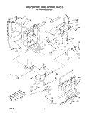 DISPENSER AND FRONT Diagram and Parts List for KSSS36DAX01  KitchenAid Refrigerator