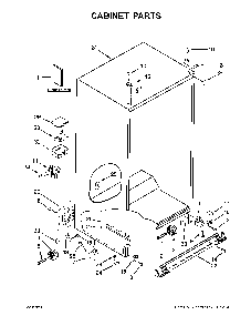 Cabinet parts Diagram and Parts List for 10651783413  Kenmore Refrigerator