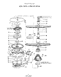 MOTOR, HEATER, AND SPRAY ARM Diagram and Parts List for 8505L20  Roper Dishwasher