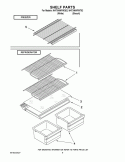 SHELF PARTS Diagram and Parts List for W4TXNWFWQ02  Whirlpool Refrigerator