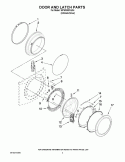 DOOR AND LATCH PARTS Diagram and Parts List for WFW9300VU04  Whirlpool Washer