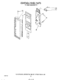 CONTROL PANEL Diagram and Parts List for MW850EXP0  Whirlpool Microwave