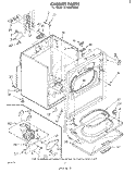 SECTION Diagram and Parts List for LE7800XMW2  Whirlpool Dryer