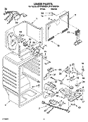 LINER PARTS Diagram and Parts List for ET1FTEXMT01  Whirlpool Refrigerator