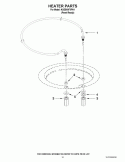 HEATER PARTS Diagram and Parts List for KUDE40FXPA1  KitchenAid Dishwasher
