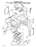 CHASSIS PARTS Diagram and Parts List for WFG510S0AT0  Whirlpool Range