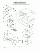 FREEZER LINER PARTS Diagram and Parts List for KBLS20EVMS2  KitchenAid Refrigerator
