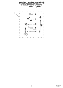 MISCELLANEOUS  PARTS, OPTIONAL PARTS (NOT INCLUDED) Diagram and Parts List for CAWS833RT0  Crosley Washer