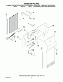 AIR FLOW PARTS Diagram and Parts List for ED5FHAXVA02  Whirlpool Refrigerator