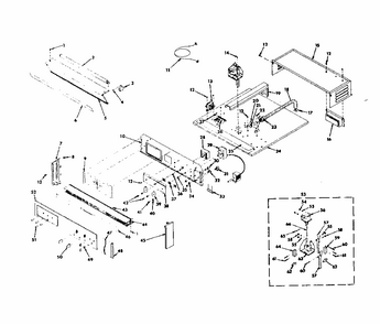 Control Section Diagram and Parts List for 8504237200  Kenmore Range