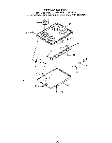 Main Top Diagram and Parts List for 1405*1A  Roper Range