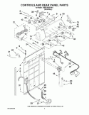 Part Location Diagram of W10194451 Whirlpool PANEL-REAR