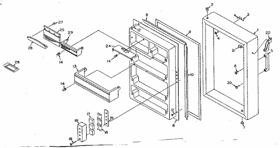 Part Location Diagram of 509596 Whirlpool Panel