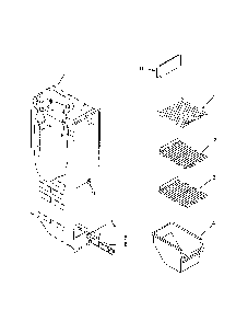 Freezer liner Diagram and Parts List for 10658982801  Kenmore Refrigerator