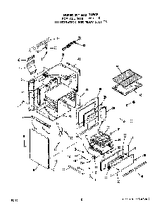 Body Diagram and Parts List for 1436*1A  Roper Range