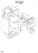 LINER Diagram and Parts List for ET18NKXAG01  Whirlpool Refrigerator