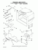 FREEZER LINER PARTS Diagram and Parts List for GB2FHDXWQ02  Whirlpool Refrigerator