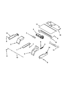 Top Venting Parts Diagram and Parts List for RBS307PVB04  Whirlpool Wall Oven