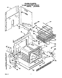 OVEN Diagram and Parts List for RS6305XYN2  Whirlpool Range