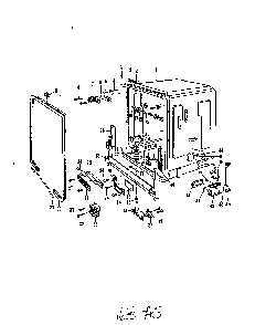 Tub Diagram and Parts List for 8595*00  Roper Dishwasher