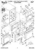 CABINET LINER AND DOOR Diagram and Parts List for EC510WXE0  Whirlpool Ice Maker
