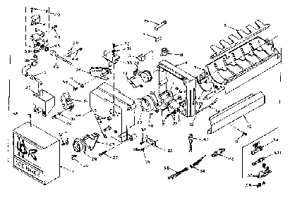 Icemaker Parts Diagram and Parts List for 106W18GL1  Kenmore Refrigerator